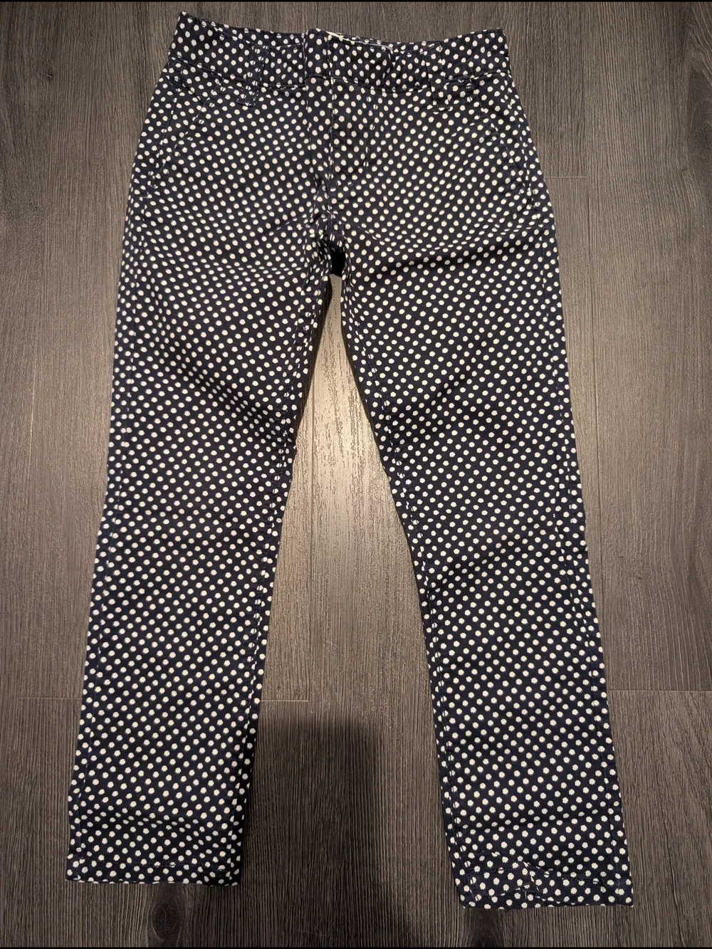 Old Navy Navy Blue Polka Dot Kids Leggings